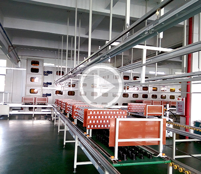 LED行業生產線視頻